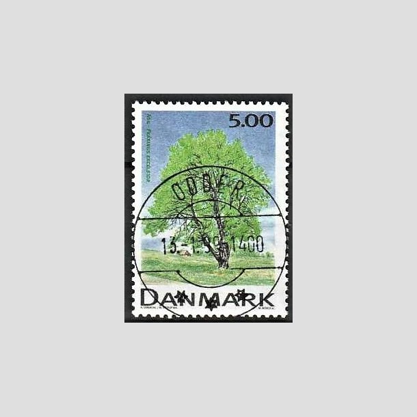 FRIMRKER DANMARK | 1999 - AFA 1197 - Danske lvtrer - 5,00 Kr. flerfarvet - Pragt Stemplet Odder