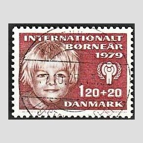FRIMRKER DANMARK | 1979 - AFA 671 - Brner - 120 + 20 re rd/rdbrun - Pragt Stemplet