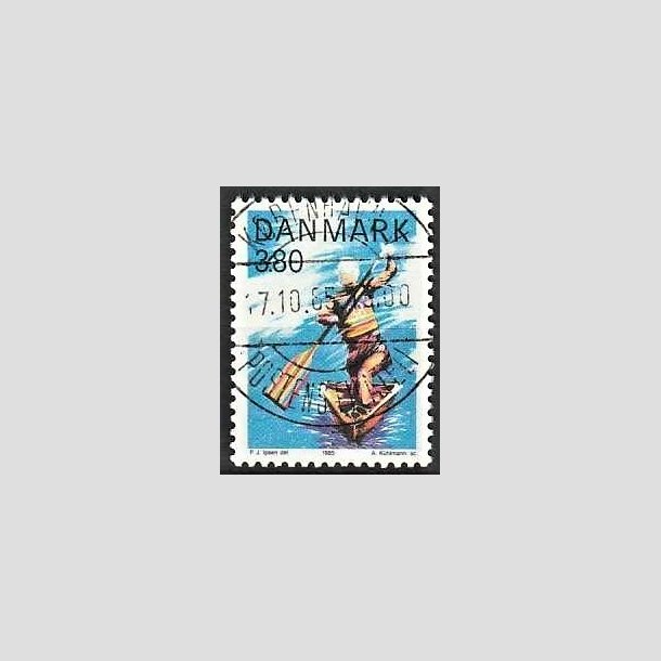 FRIMRKER DANMARK | 1985 - AFA 837 - Sport - 3,80 Kr. flerfarvet - Pragt Stemplet