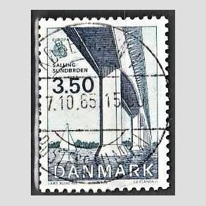 FRIM�RKER DANMARK | 1983 - AFA 779 - EU Bygningskunst - 3,50 Kr. bl�/gr�nbl� - Pragt Stemplet