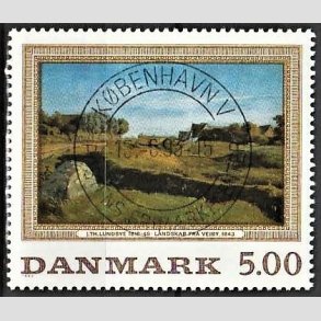FRIMRKER DANMARK | 1992 - AFA 1032 - Maleriserie 5. - 5,00 Kr. J. Th. Lundbye - Pragt Stemplet