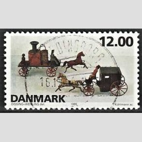 FRIM�RKER DANMARK | 1995 - AFA 1106 - Dansk leget�j - 12,00 Kr. flerfarvet - Pragt Stemplet Vordingborg
