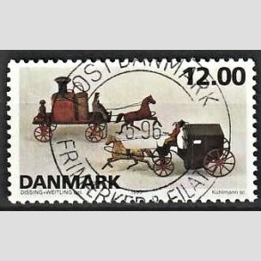 FRIM�RKER DANMARK | 1995 - AFA 1106 - Dansk leget�j - 12,00 Kr. flerfarvet - Pragt Stemplet Vordingborg