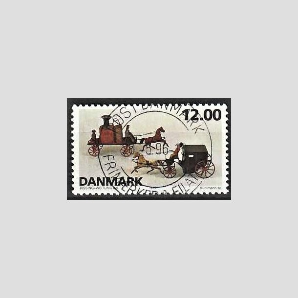 FRIMRKER DANMARK | 1995 - AFA 1106 - Dansk legetj - 12,00 Kr. flerfarvet - Pragt Stemplet Vordingborg