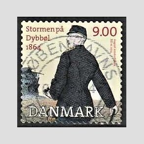 FRIM�RKER DANMARK | 2014 - AFA 1770 - Dybb�l 1864 - 9,00 Kr. flerfarvet - Lux Stemplet