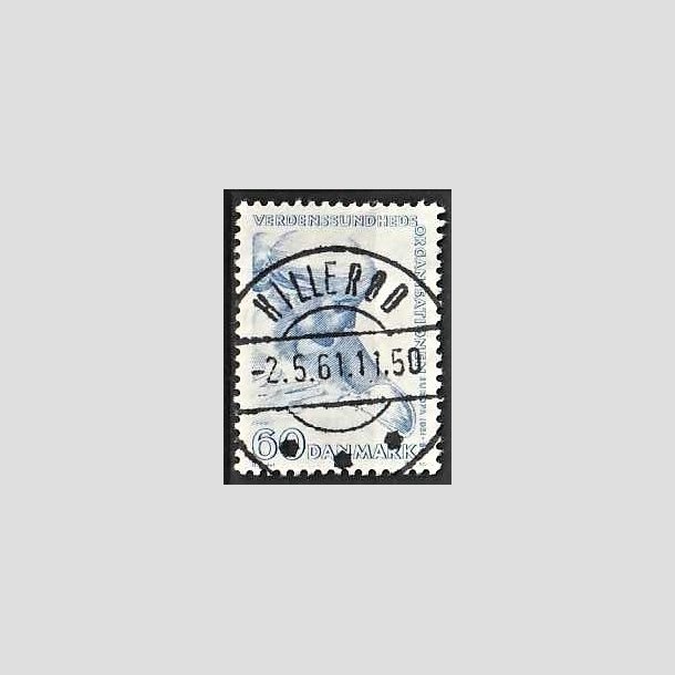 FRIMRKER DANMARK | 1960 - AFA 388 - WHO - 60 re bl - Lux Stemplet Hillerd