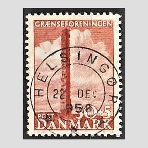 FRIMRKER DANMARK | 1953 - AFA 345 - Skamlingsbanken - 30 + 5 re rd - Pragt Stemplet Helsingr