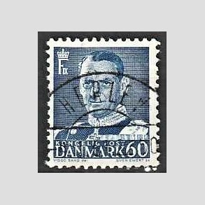 FRIMRKER DANMARK | 1952-53 - AFA 339 - Fr. IX 60 re mrkbl - Lux Stemplet Herlev