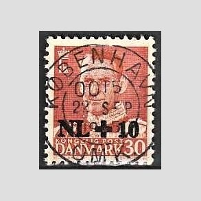 FRIMRKER DANMARK | 1953 - AFA 344 - Hollandshjlpen - NL +10/30 re rd - Lux Stemplet