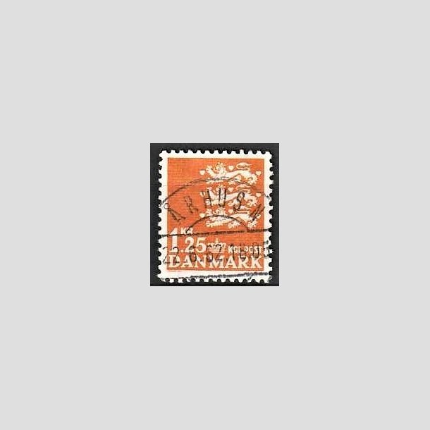 FRIMRKER DANMARK | 1962 - AFA 404 - Rigsvben 1,25 Kr. orange - Lux Stemplet 