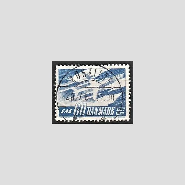 FRIMRKER DANMARK | 1961 - AFA 391 - SAS 10 rs jubilum - 60 re bl - Lux Stemplet