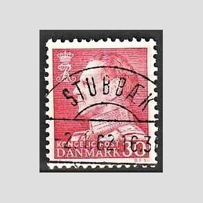 FRIMRKER DANMARK | 1961-62 - AFA 394 - Fr. IX 30 re rd - Lux Stemplet Stubbk