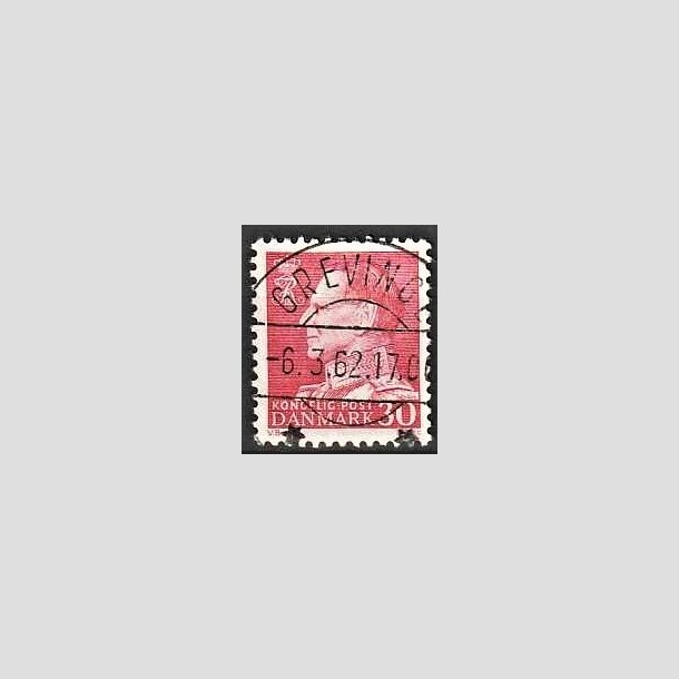 FRIMRKER DANMARK | 1961-62 - AFA 394 - Fr. IX 30 re rd - Lux Stemplet Grevinge