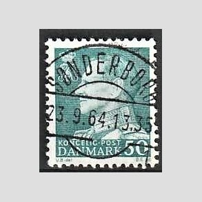 FRIMRKER DANMARK | 1961-62 - AFA 397 - Fr. IX 50 re blgrn - Pragt Stemplet Snderborg