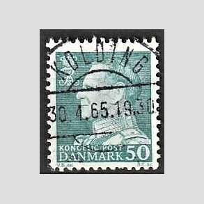 FRIMRKER DANMARK | 1961-62 - AFA 397 - Fr. IX 50 re blgrn - Pragt Stemplet Kolding