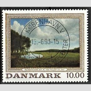 FRIMRKER DANMARK | 1992 - AFA 1033 - Maleriserie 5. - 10,00 Kr. P.C. Skovgaard - Pragt Stemplet
