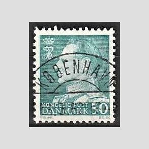 FRIMRKER DANMARK | 1961-62 - AFA 397 - Fr. IX 50 re blgrn - Pragt Stemplet Kbenhavn