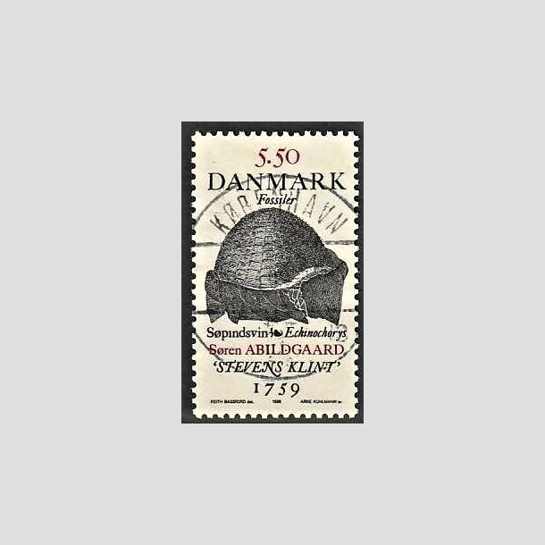 FRIMRKER DANMARK | 1998 - AFA 1193 - Fossiler - 5,50 Kr. Spindsvin flerfarvet - Pragt Stemplet