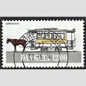 FRIM�RKER DANMARK | 1994 - AFA 1073 - Sporvogne - 12,00 Kr. flerfarvet - Pragt Stemplet