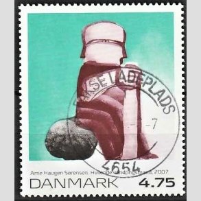 FRIMRKER DANMARK | 2007 - AFA 1508 - Frimrkekunst 10. - 4,75 Kr. Arne Hauge Srensen - Pragt Stemplet 