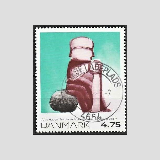 FRIMRKER DANMARK | 2007 - AFA 1508 - Frimrkekunst 10. - 4,75 Kr. Arne Hauge Srensen - Pragt Stemplet 