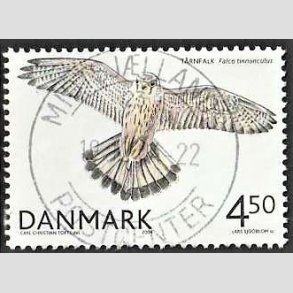 FRIM�RKER DANMARK | 2004 - AFA 1409 - Rovfugle i Danmark - 4,50 Kr. T�rnfalk - Pragt Stemplet
