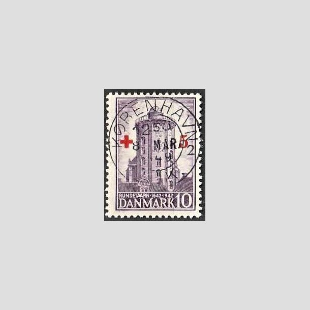 FRIMRKER DANMARK | 1944 - AFA 283 - Rde Kors provisorium - + 5/ 10 re violet - Pragt Stemplet