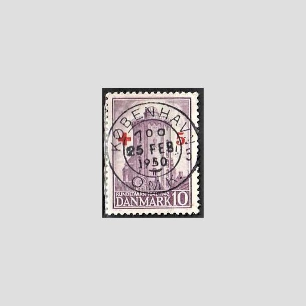 FRIMRKER DANMARK | 1944 - AFA 283 - Rde Kors provisorium - + 5/ 10 re violet - Pragt Stemplet