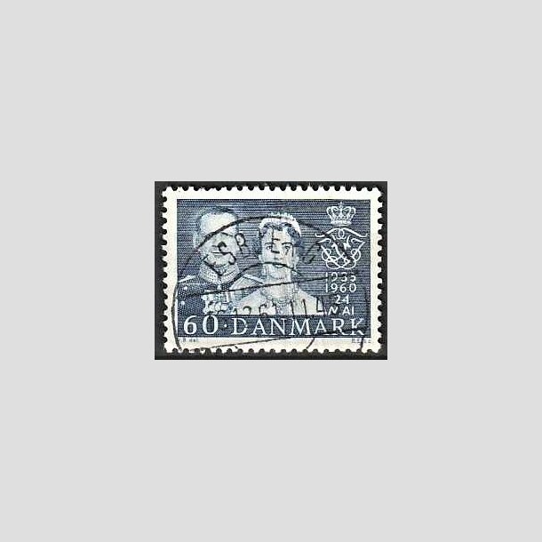 FRIMRKER DANMARK | 1960 - AFA 385 - Slvbryllup - 60 re bl - Lux Stemplet Esbjerg