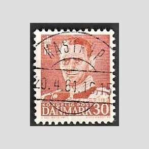 FRIMRKER DANMARK | 1952-53 - AFA 337 - Fr. IX 30 re rd - Lux Stemplet Kastrup