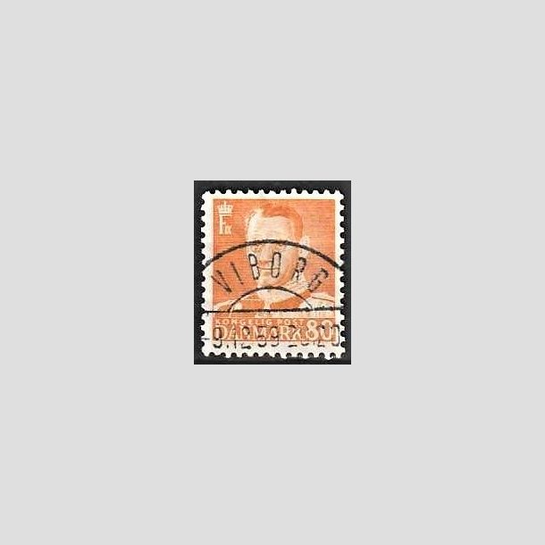 FRIMRKER DANMARK | 1952-53 - AFA 341 - Fr. IX 80 re orange - Lux Stemplet Viborg