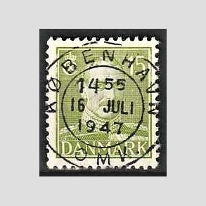 FRIMRKER DANMARK | 1942-44 - AFA 275 - Chr. X 15 re grn - Lux Stemplet 