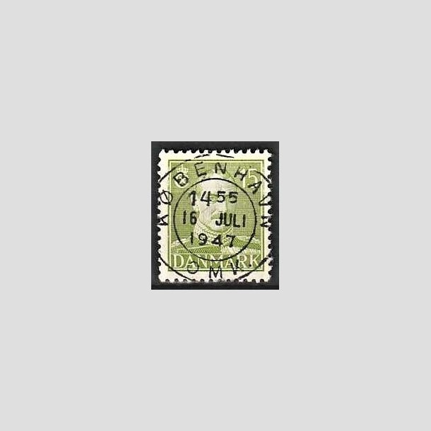 FRIMRKER DANMARK | 1942-44 - AFA 275 - Chr. X 15 re grn - Lux Stemplet 