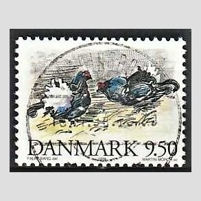 FRIM�RKER DANMARK | 1994 - AFA 1079 - Truede danske dyr - 9,50 Kr. Urfugl - Pragt Stemplet Vordingborg