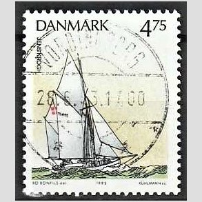 FRIM�RKER DANMARK | 1993 - AFA 1046 - Sejlskibe - 4,75 Kr. flerfarvet - Pragt Stemplet Vordingborg