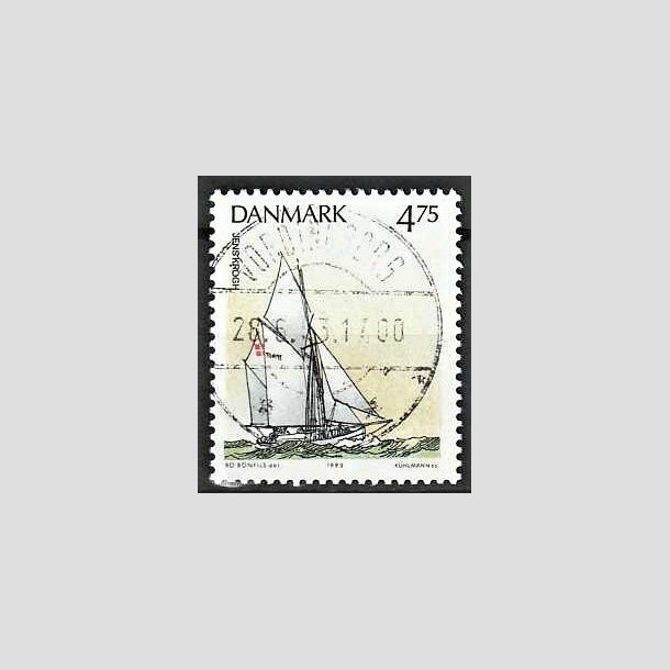 FRIMRKER DANMARK | 1993 - AFA 1046 - Sejlskibe - 4,75 Kr. flerfarvet - Pragt Stemplet Vordingborg