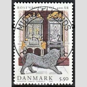 FRIM�RKER DANMARK | 2006 - AFA 1464 - Roseborg Slot 400 �r. - 5,50 Kr. Tronstol - Pragt Stemplet