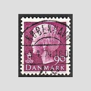 FRIMRKER DANMARK | 1974 - AFA 562 - Dronning Margrethe - 90 re violet - Pragt Stemplet 