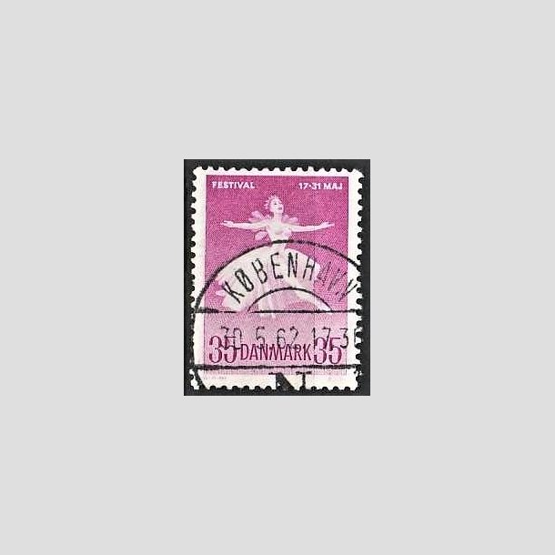 FRIMRKER DANMARK | 1959 - AFA 377 - Ballet og Musikfestival - 35 re rdlilla - Pragt Stemplet