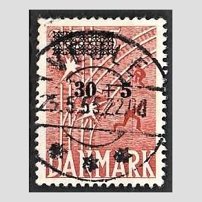 FRIMRKER DANMARK | 1955 - AFA 359 - Frihedsfond provisorier - 30 + 5/20 + 5 re rd - Pragt Stemplet Vejle