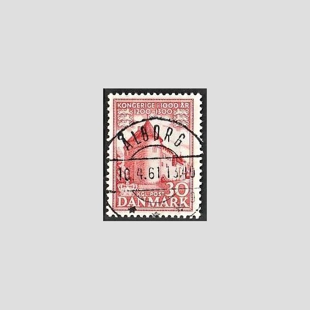 FRIMRKER DANMARK | 1953-56 - AFA 349 - Kongeriget 1000 r - 30 re rd - Pragt Stemplet lborg