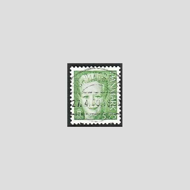 FRIMRKER DANMARK | 2000 - AFA 1248 - Dronning Margrethe - 5,75 Kr. lysgrn - Lux Stemplet Vordingborg