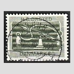 FRIM�RKER DANMARK | 1970 - AFA 500 - Electromagnetisme 150 �r - 80 �re gr�n - Pragt Stemplet �rhus C