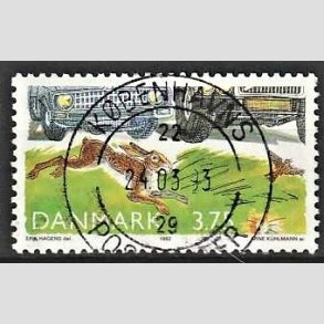 FRIM�RKER DANMARK | 1992 - AFA 1020 - Natur, milj� og udvikling - 3,75 Kr. flerfarvet - Pragt Stemplet