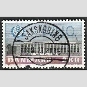 FRIM�RKER DANMARK | 1972 - AFA 533 - W.H.O - 2 Kr. bl�/r�d/gr�n - Lux Stemplet