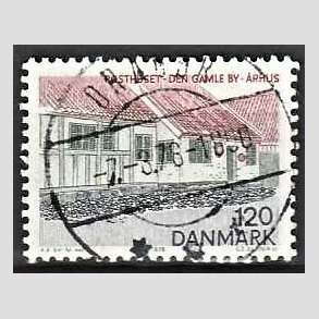 FRIM�RKER DANMARK | 1978 - AFA 661 - Midtjylland - 120 �re flerfarvet - Pragt Stemplet Drag�r