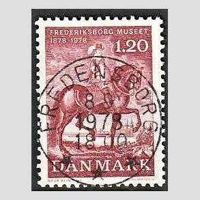 FRIM�RKER DANMARK | 1978 - AFA 656 - Frederiksborgmuseet 100 �r - 1,20 Kr. r�d - Pragt Stemplet Fredensborg