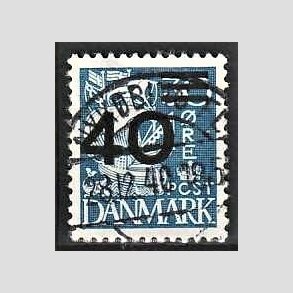 FRIMRKER DANMARK | 1940 - AFA 265 - 40/30 re bl Provisorier - Lux Stemplet