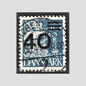 FRIMRKER DANMARK | 1940 - AFA 265 - 40/30 re bl Provisorier - Lux Stemplet