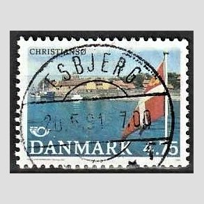 FRIM�RKER DANMARK | 1991 - AFA 0993 - Turistm�l - 4,75 Kr. flerfarvet - Pragt Stemplet Esbjerg